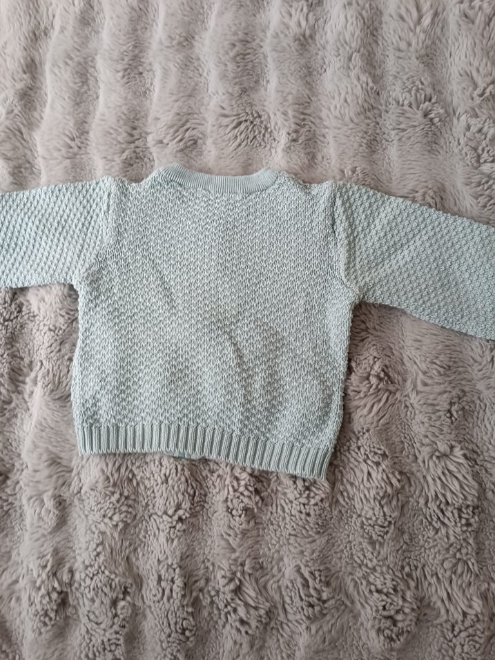 Çocuk Gri Triko Hırka - Görsel 2