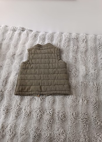 Kız Çocuk Kahverengi Kürklü Yelek - Görsel 2