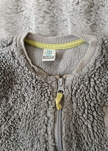 Çocuk Gri Kürklü Kolsuz Yelek - Görsel 4