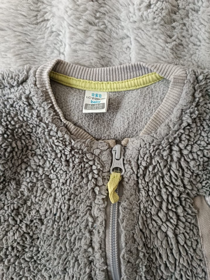 Çocuk Gri Kürklü Kolsuz Yelek - Görsel 4