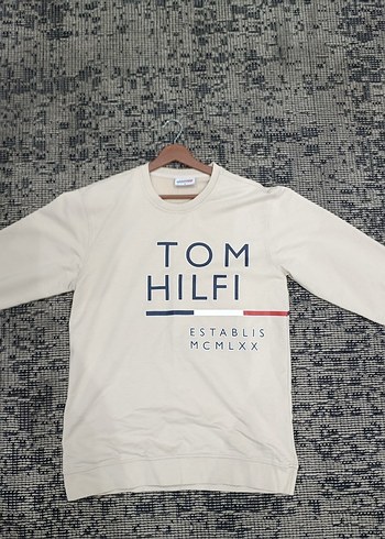 Baskılı Beyaz Pamuklu Erkek Sweatshirt - Görsel 2