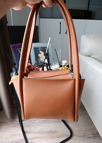 Kahverengi Deri Kadın Çanta - Görsel 2