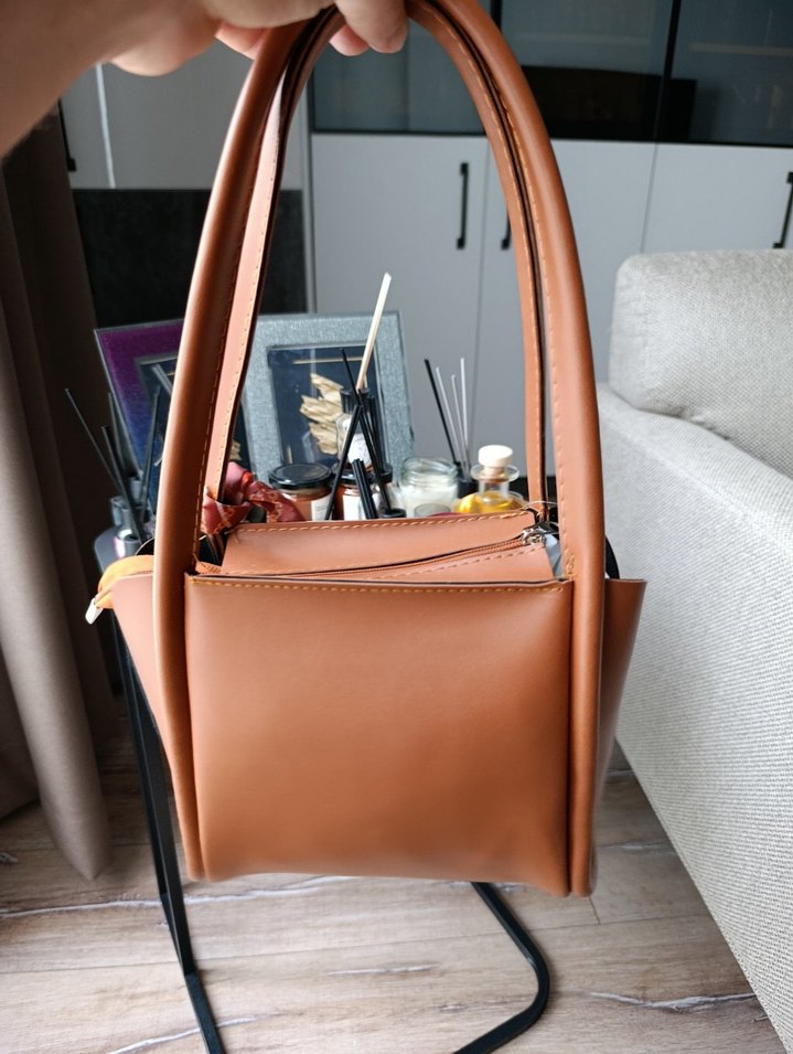 Kahverengi Deri Kadın Çanta - Görsel 2