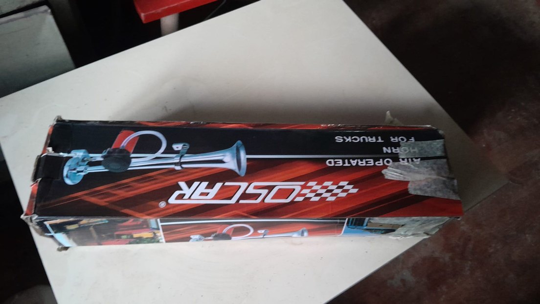 Kırmızı Renkli Elektrikli Havalı Korna. - Görsel 3