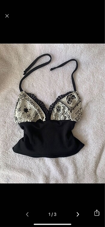 siyah crop top