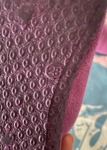 Mor Kız Çocuk Sıcak Ev Terliği - Görsel 3