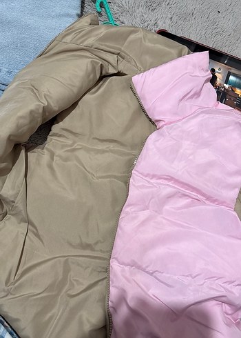 Diğer Pembe Fermuarlı Midi Kadın Yelek