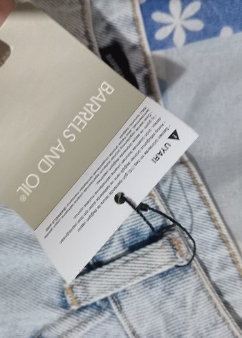 Diğer Düğmeli Gri Kadın Mini Denim Şort