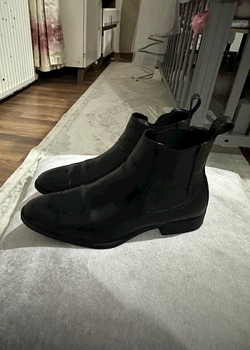 Klasik Siyah Deri Erkek Botları - Görsel 4