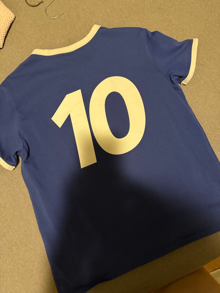 Mavi Baskılı Kadın Tişört - Görsel 2