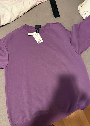 Mor Kadın Sweatshirt Uzun Kollu Rahat Kesim - Görsel 3