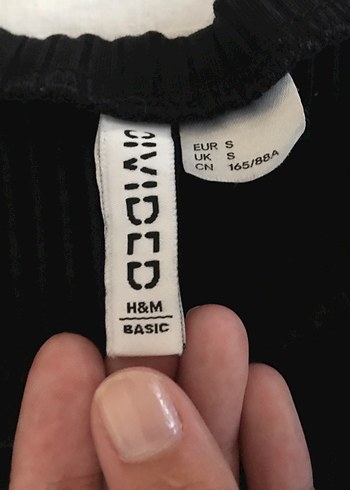 s Beden H&M basic siyah dar elbise