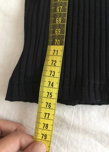 H&M H&M basic siyah dar elbise