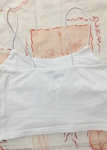 38 Beden beyaz Renk River Island Beyaz Crop Top