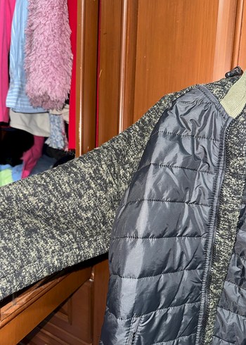 Hummel Kapüşonlu, Fermuarlı kadın mevsimlik mont