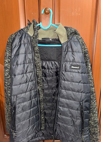 Kapüşonlu, Fermuarlı kadın mevsimlik mont