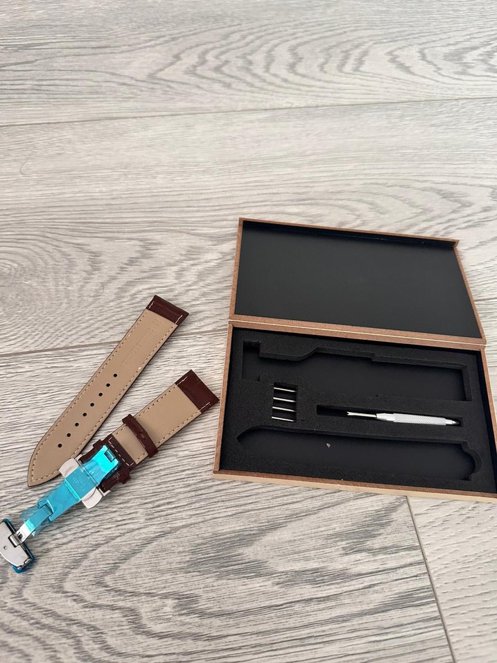 Deri Kordon Seti Kahverengi 24MM (özel kutulu) - Görsel 4