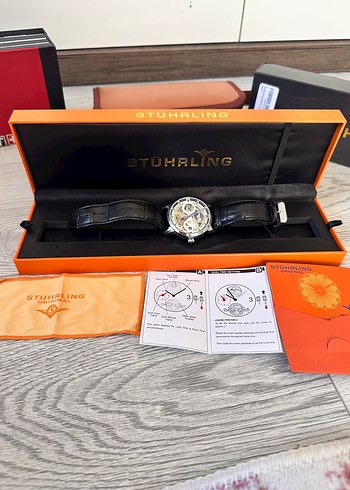 Stührling Orijinal Otomatik Erkek Saat+gece/gündüz+ ikinci saat - Görsel 3