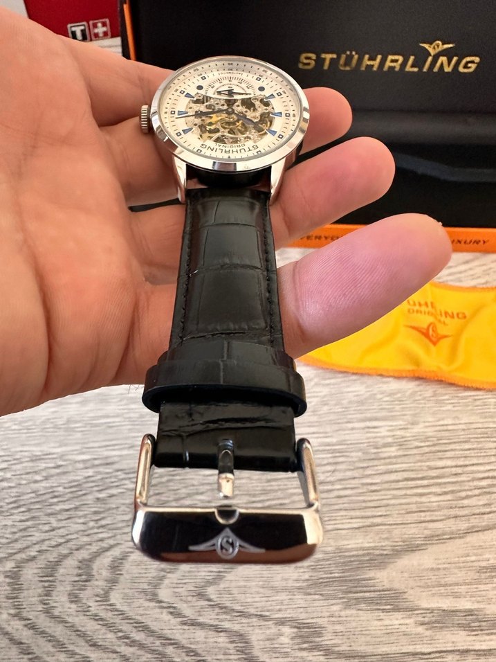 Stührling Erkek Otomatik Siyah Klasik Saat - Görsel 2