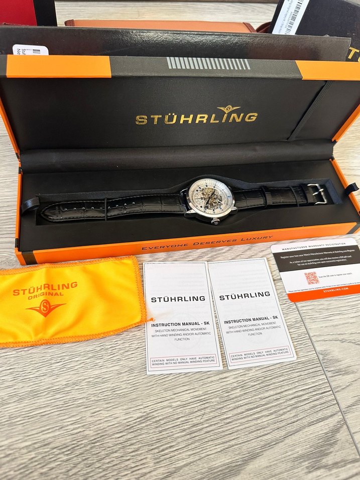 Stührling Erkek Otomatik Siyah Klasik Saat - Görsel 5