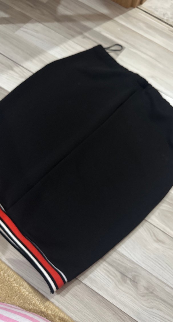 Siyah Elastik Midi Mini Etek - Görsel 2