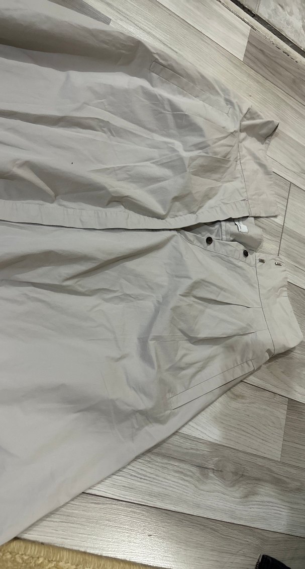 Bej Düğmeli Kadın Midi etek - Görsel 2