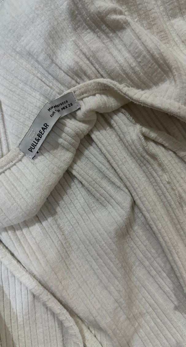 Beyaz Keten Pilili Askılı Bohem Hırka - Görsel 2