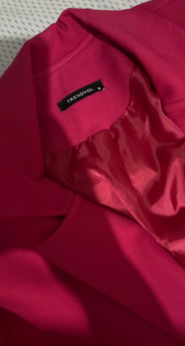 Pembe Kadın Düğmeli Blazer Ceket - Görsel 2