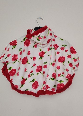 Çiçek Desenli Bohem Kız Panço - Görsel 5