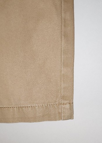 HM Bej Erkek Kısa Pamuklu Bermuda Şort - Görsel 3