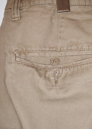 HM Bej Erkek Kısa Pamuklu Bermuda Şort - Görsel 5