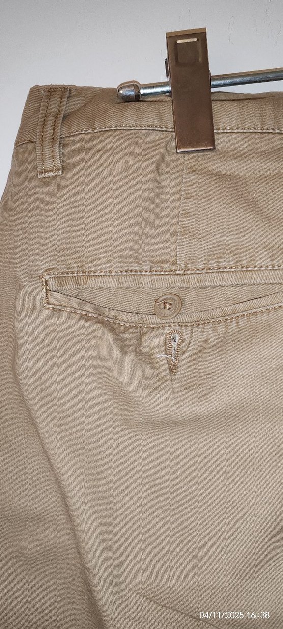 HM Bej Erkek Kısa Pamuklu Bermuda Şort - Görsel 5