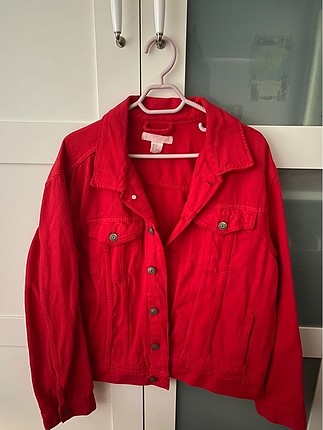 H&m kirmizi kot ceket