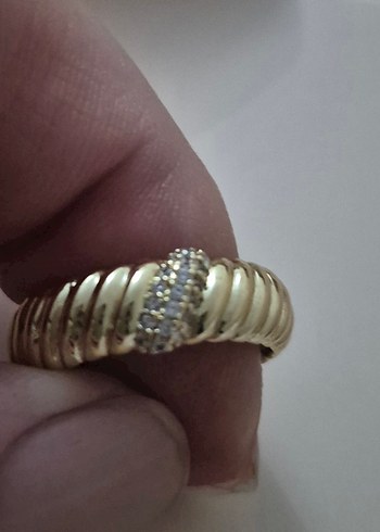 MURATTİ SİLVER GOLD TAŞLI YÜZÜK - Görsel 2