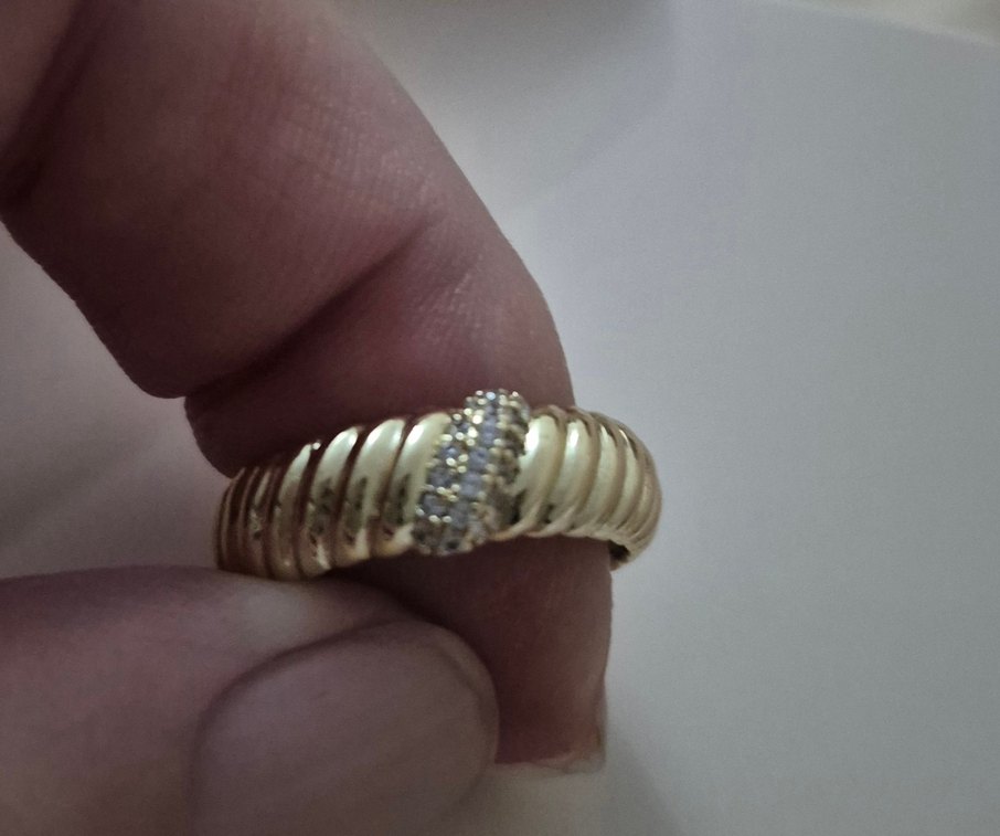 MURATTİ SİLVER GOLD TAŞLI YÜZÜK - Görsel 2