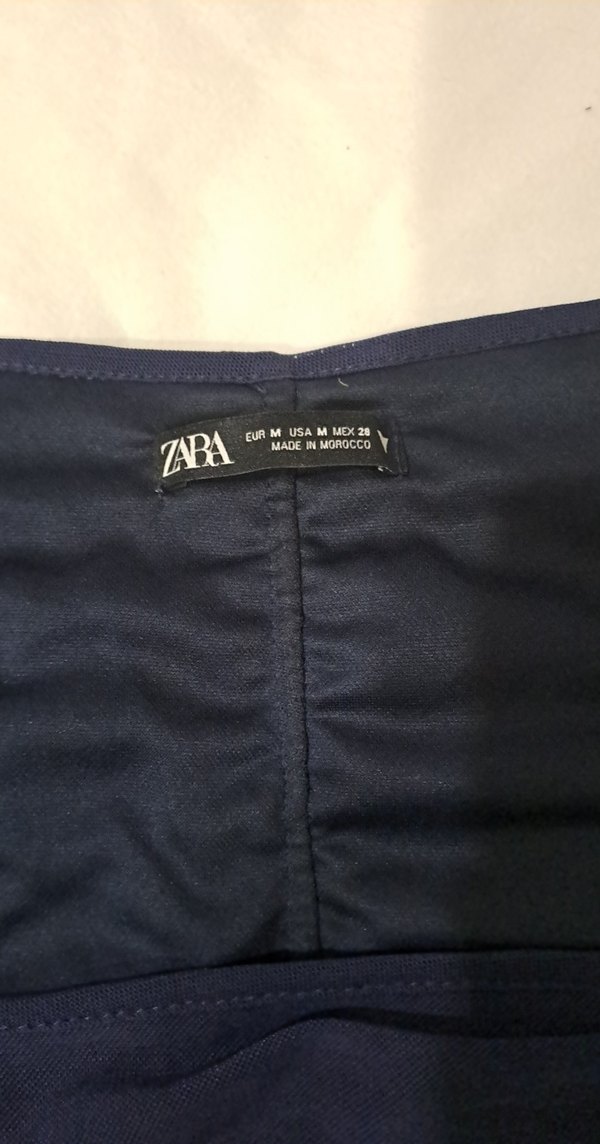 Lacivert Pilili Uzun Kollu sifon Bluz - Görsel 3