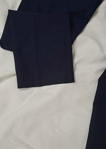 Lacivert Kadın Ofis Kumaş Pantolon - Görsel 4