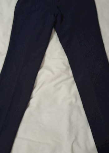 Lacivert Kadın Ofis Kumaş Pantolon - Görsel 5