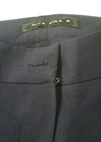 Lacivert Kadın Ofis Kumaş Pantolon - Görsel 2