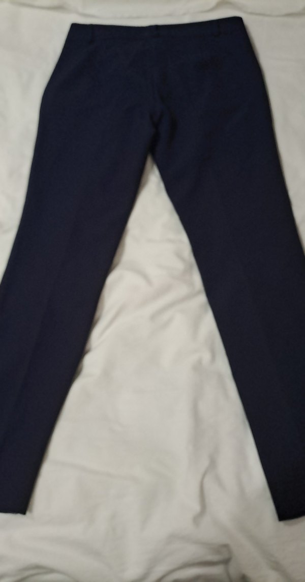 Lacivert Kadın Ofis Kumaş Pantolon - Görsel 5