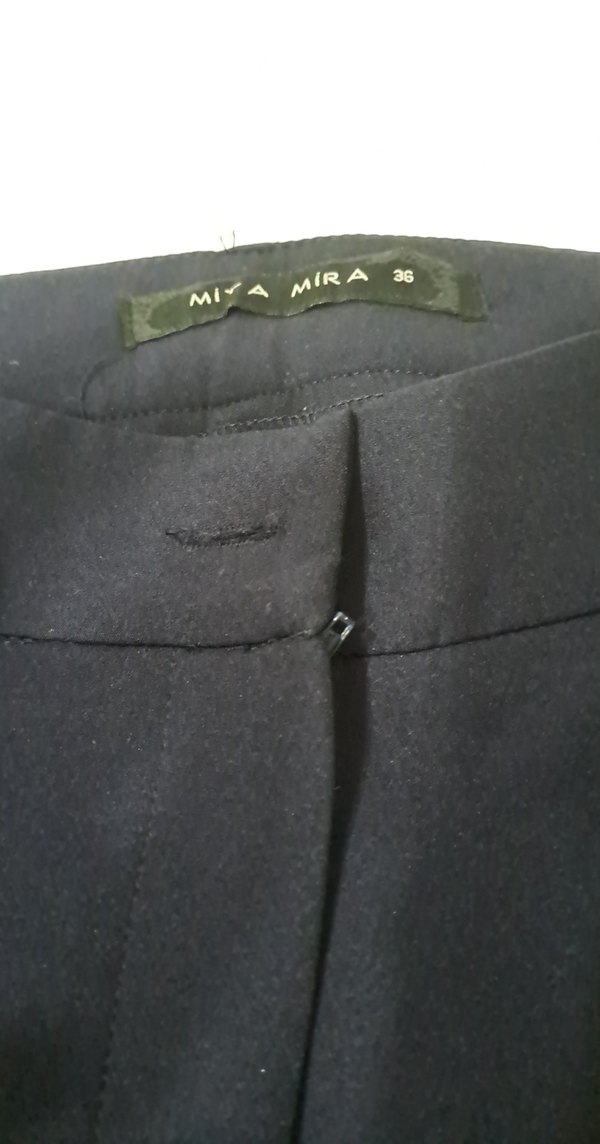 Lacivert Kadın Ofis Kumaş Pantolon - Görsel 2