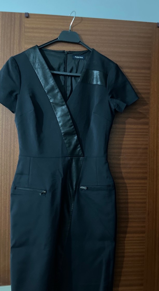 Fabrika kadın kumaş elbise - Görsel 2