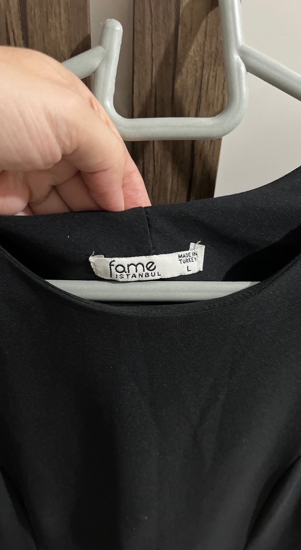 Siyah Piliseli Midi Kadın Elbise - Görsel 4