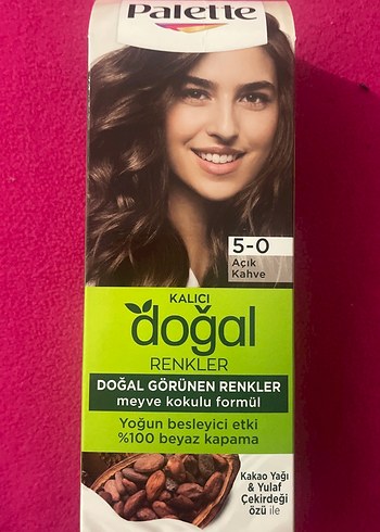 Palette Kalıcı Doğal Açık Kahve Saç Boyası 5-0 - Görsel 2
