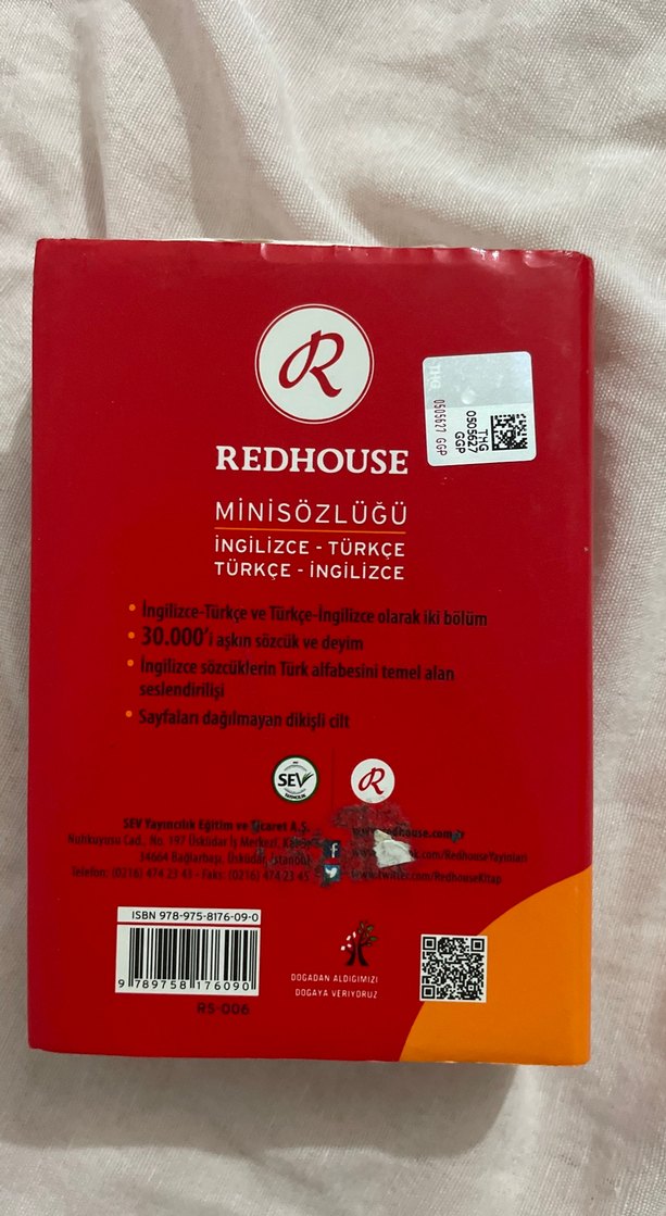 Redhouse İngilizce-Türkçe Minisözlüğü - Görsel 2