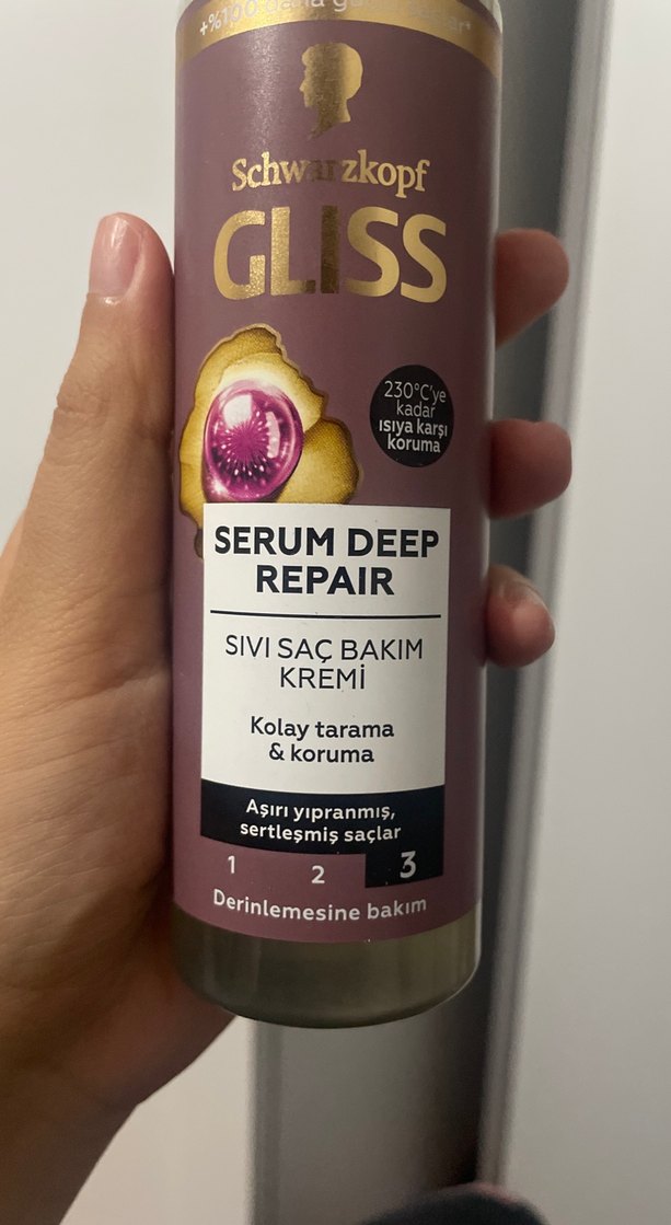 Schwarzkopf Gliss Serum Deep Repair Saç Bakım Kremi - Görsel 2