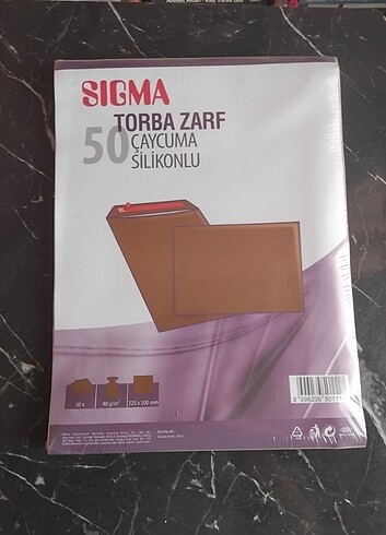 50 Adet TORBA ZARF SİLİKONLU 120 x 250 mm