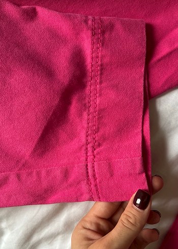 Pembe Kadın Kot Pantolon - Görsel 5