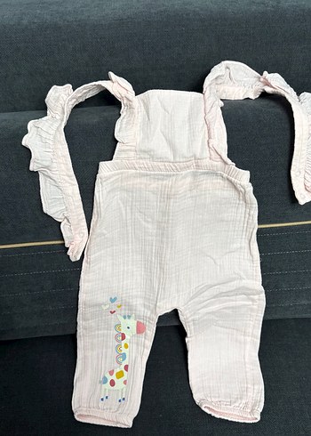 HelloBaby Nakışlı Fırfırlı Bebek Kız Tulum