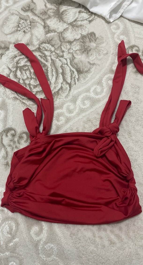 Wildco Kırmızı Fiyonklu Mini Bustiyer - Görsel 2